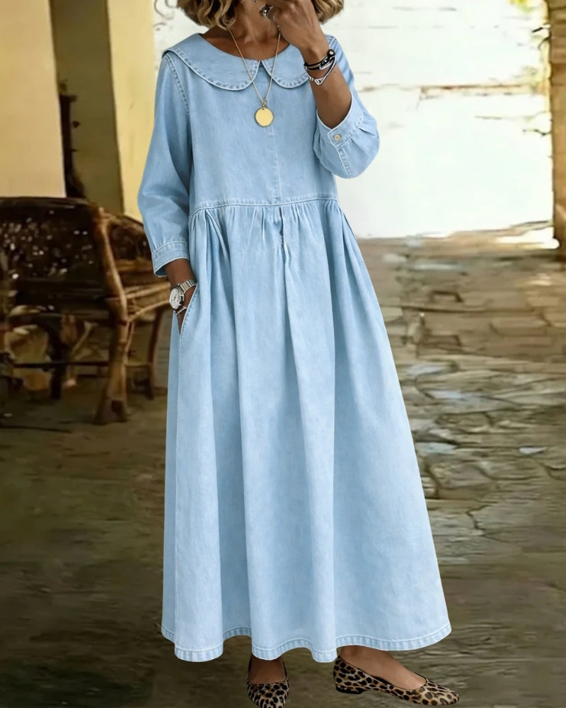 Alyndra™ | Denim Robe Ample Silhouette Flattée