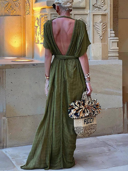 Fanny | Robe Maxi Élégante Vintage