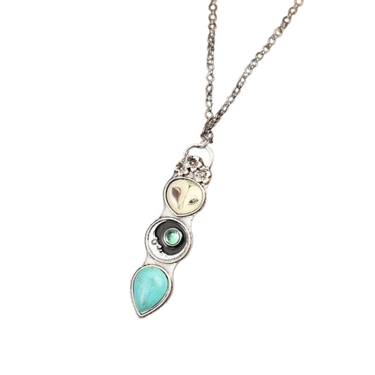 Éloane™ | Collier Chouette Vertical