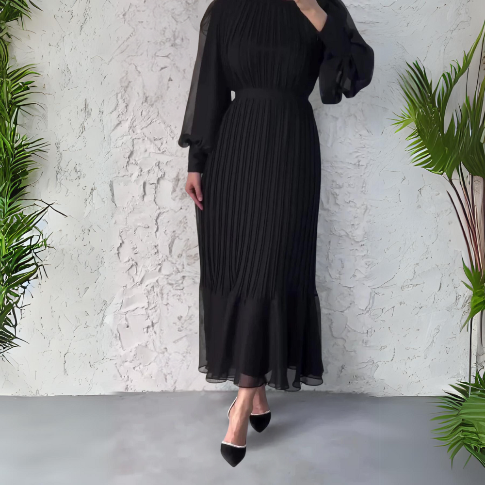 Seravelle™ | Robe Plissée Taille Marquée