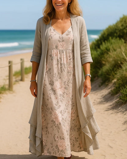 Pauline | Ensemble Maxi Deux Pièces Élégant