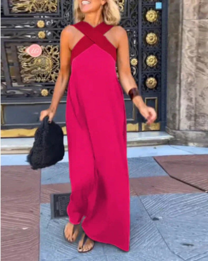 Sarah | Robe Élégante à Coupe Croisée