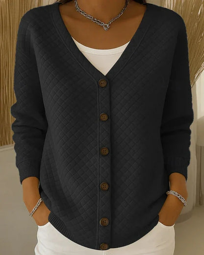 Camille | Cardigan Texturé à Boutons
