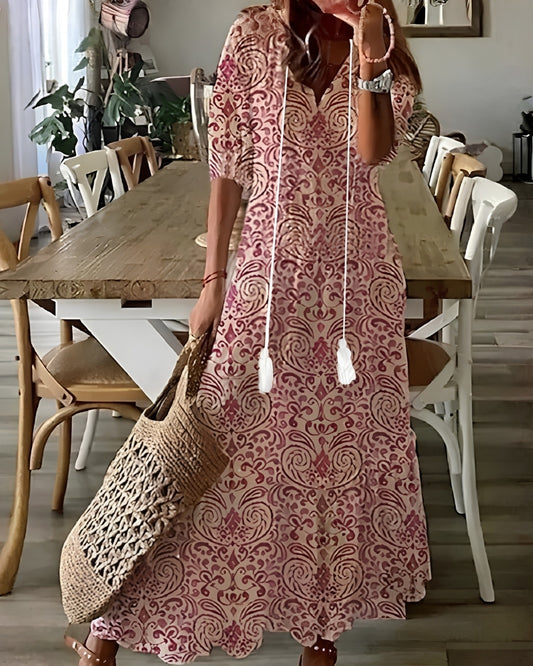 Inès | Robe Maxi Bohème Vintage