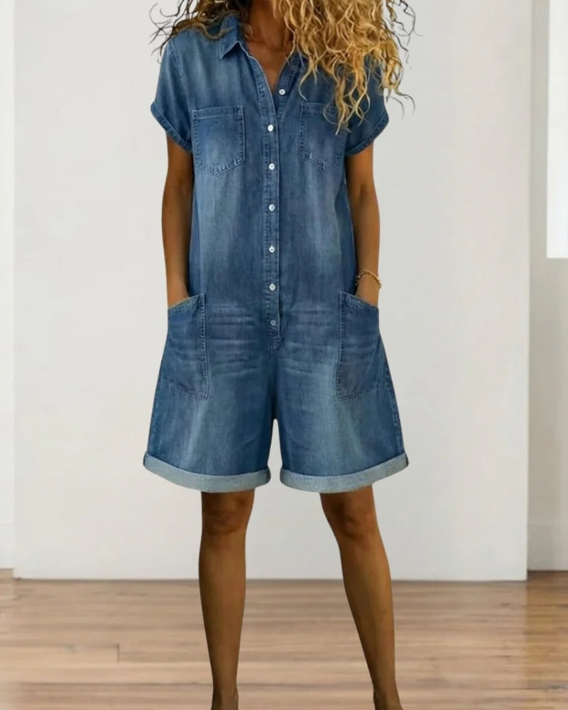 Rovixa™ | Denim Combinaison Esprit Léger Joyeux