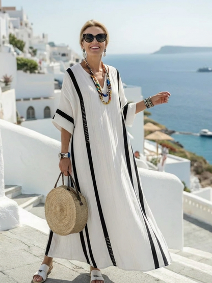 Pauline | Robe Maxi à Rayures