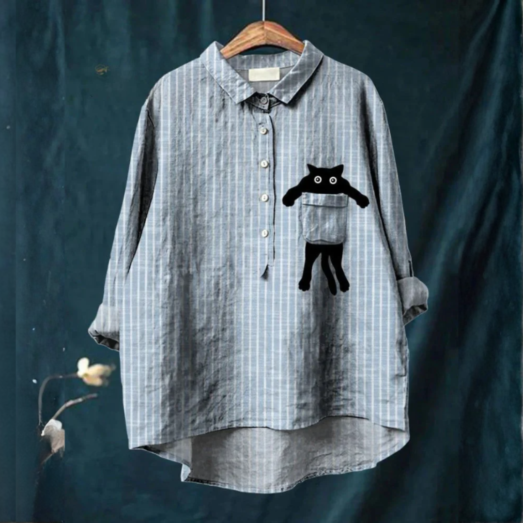 Mirella™ | Chemise Chat Ludique