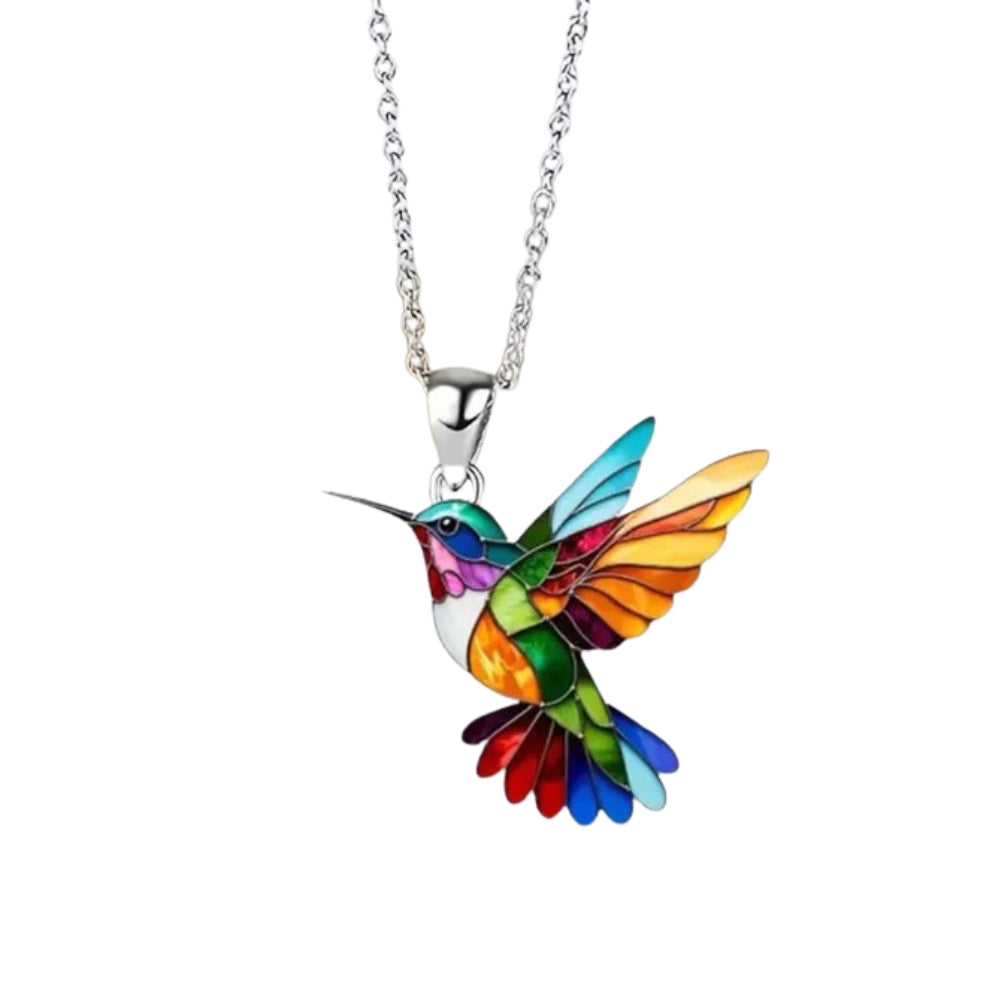 Élise™ | Collier Colibri Coloré