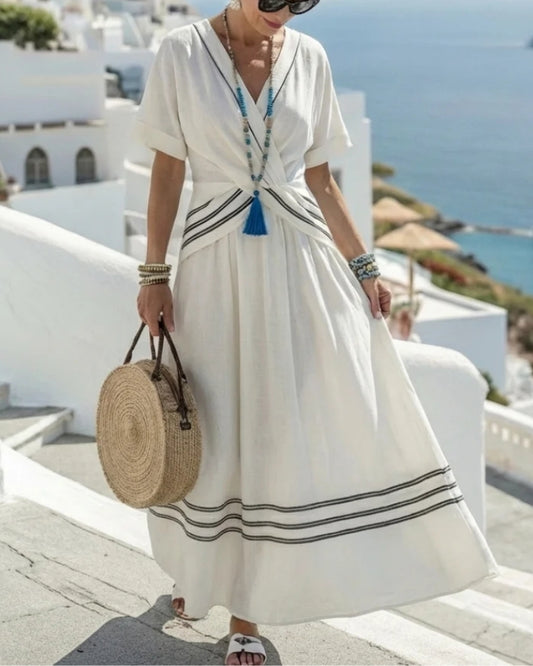 Almira™ | Robe Santorini Image Chic Instantanée