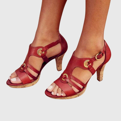 Manon™ | Sandales Boucles Métalliques Chic