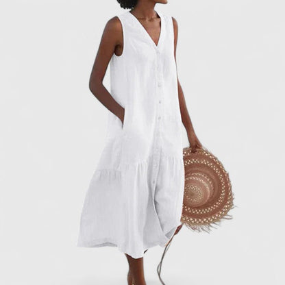Rosélia™ | Robe Sans Manches Poches