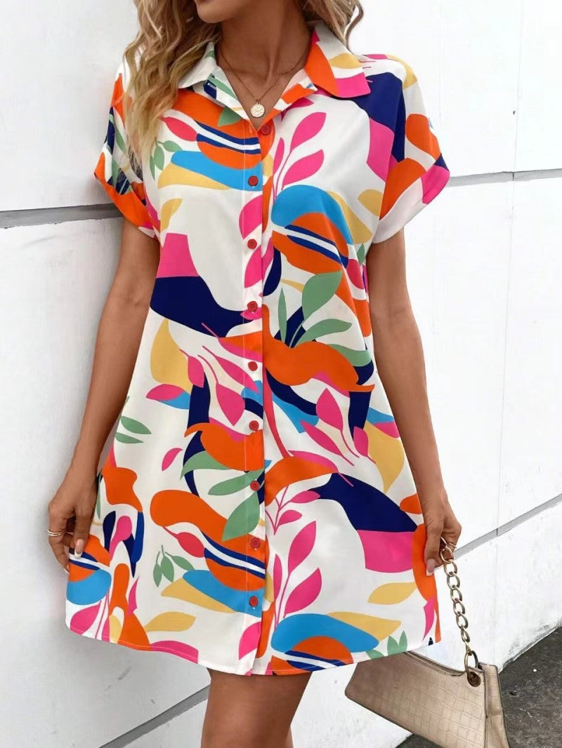 Calynia™ | Robe Motif Coloré