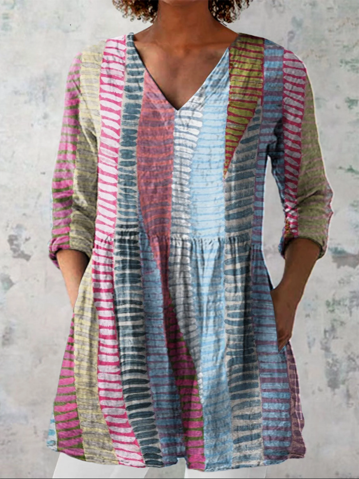 Anaïs | Blouse Longue à Col en V
