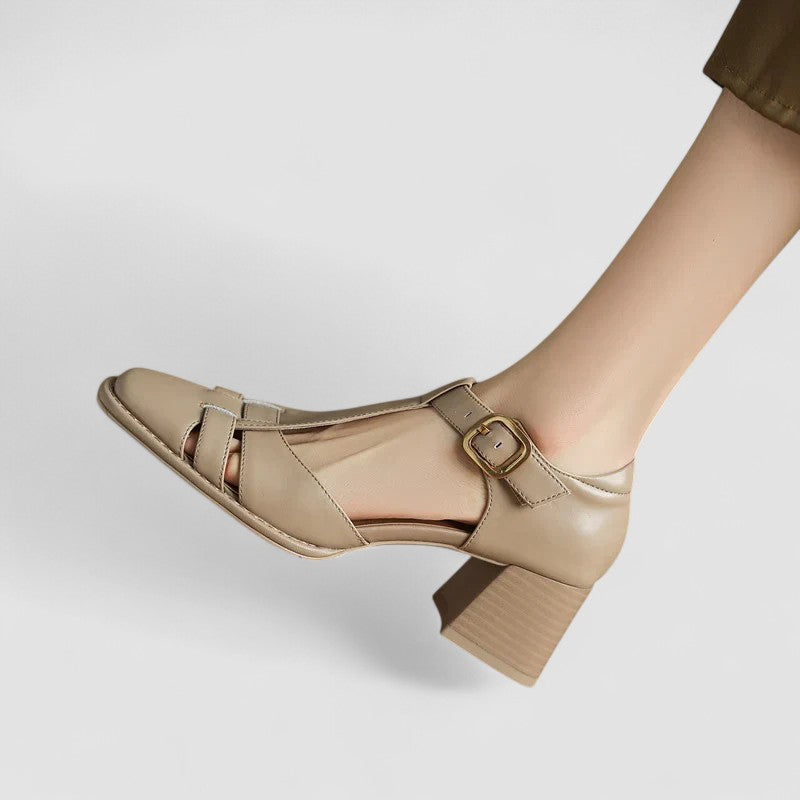 Juliette | Talons Bloc à Bride en T