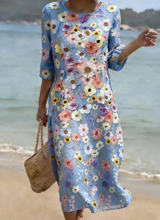 Mélanie | Robe Décontractée Fleurie Tendance