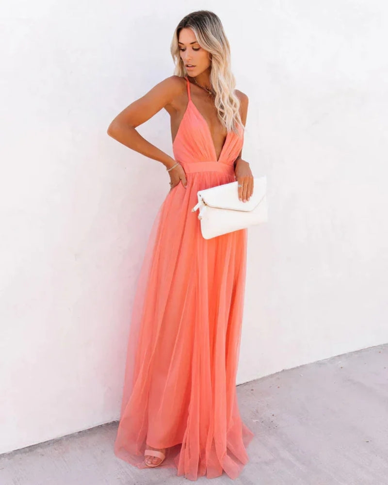 Célia | Robe Longue Élégante Femme