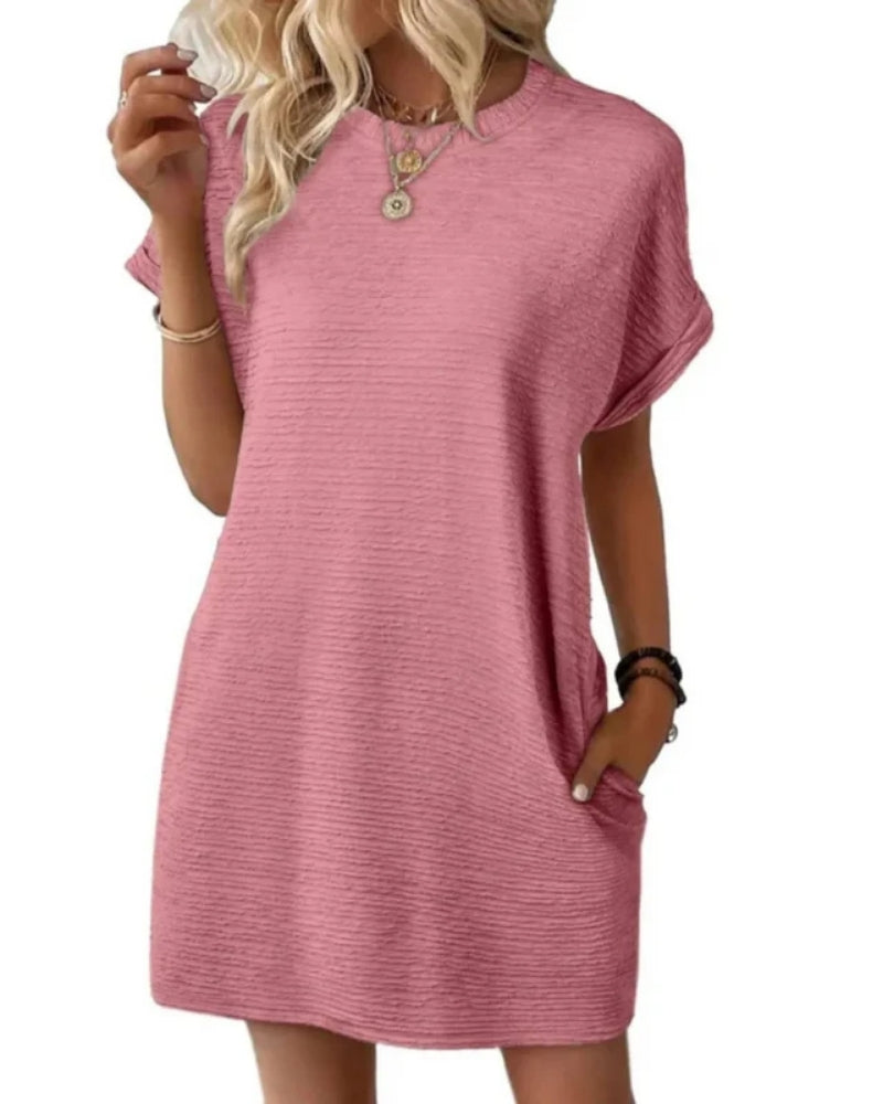 Jeanne | Robe d’Été Minimaliste à Col Rond