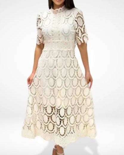 Élise | Robe Longue Élégante avec Dentelle