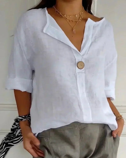 Nadia | Blouse Décontractée à Col en V
