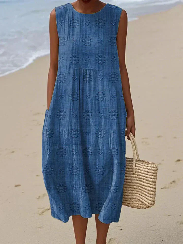 Clémérine™ | Robe Midi Poches