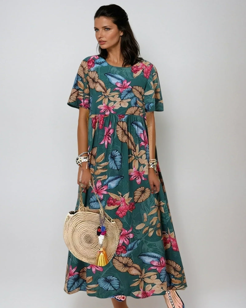 Céline | Robe Fleurie Élégante