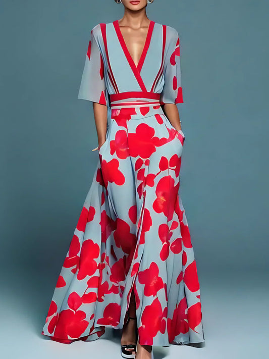 Lucienne™ | Robe Maxi Décolleté V