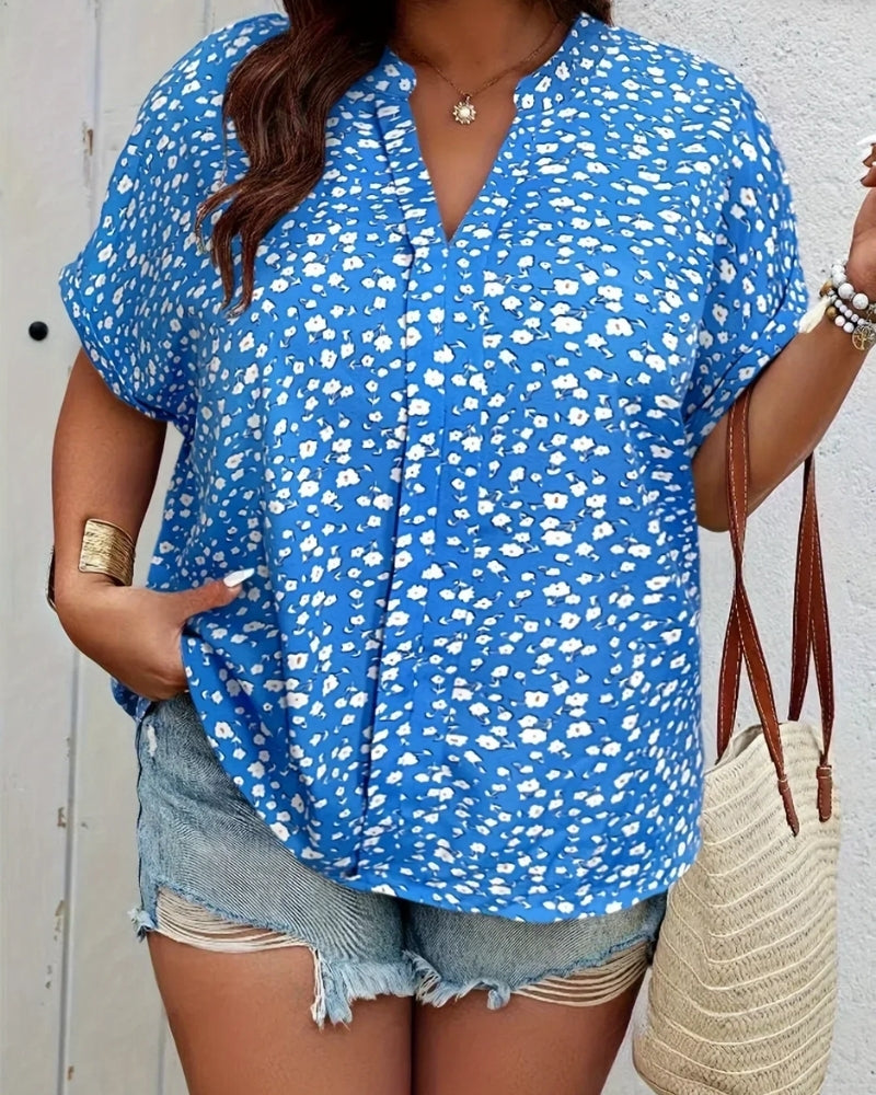Camille | Blouse Décontractée à Motif Floral