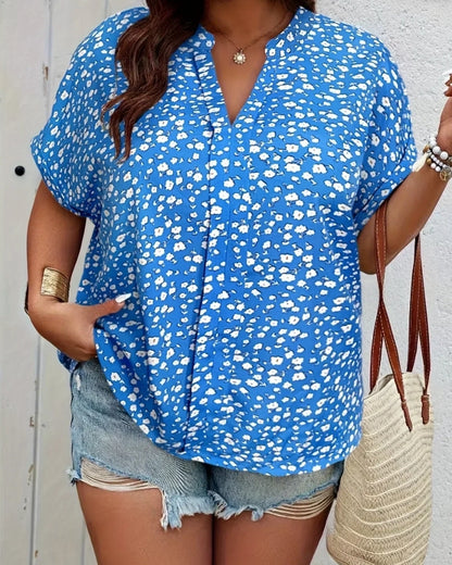 Camille | Blouse Décontractée à Motif Floral