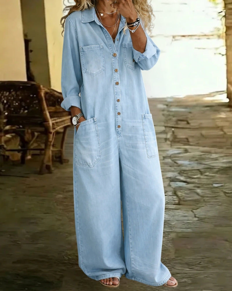 Virelune™ | Denim Combinaison Style Raffiné Et Naturel
