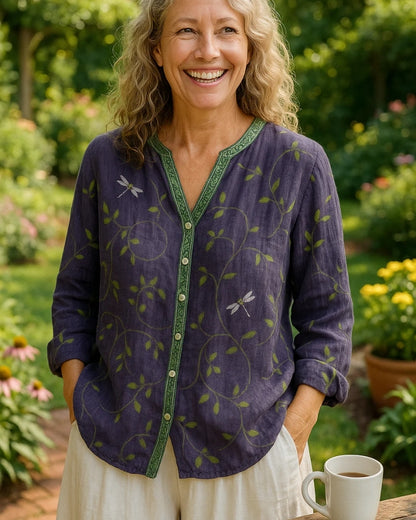 Sarah | Blouse Décontractée à Col en V
