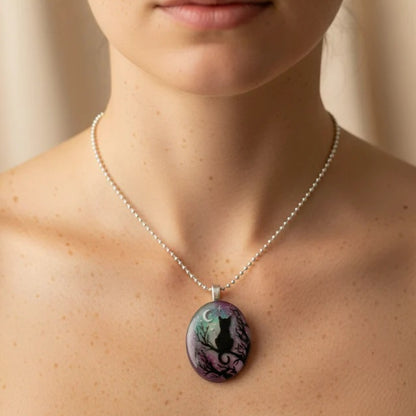 Séréna™ | Collier Chat Nuit