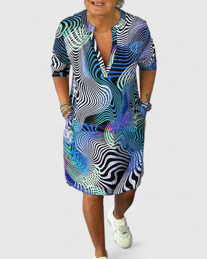 Calvessa™ | Robe Motif Abstrait