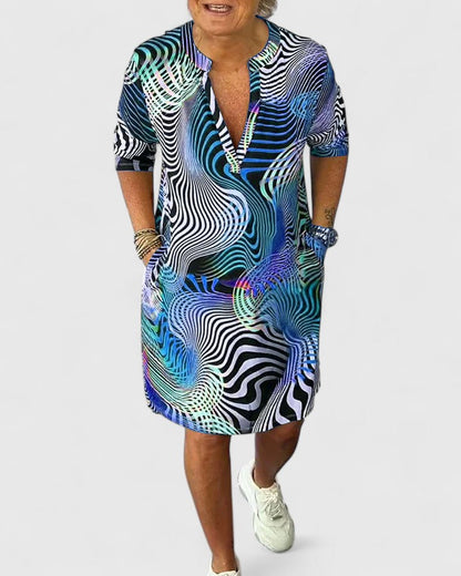 Calvessa™ | Robe Motif Abstrait
