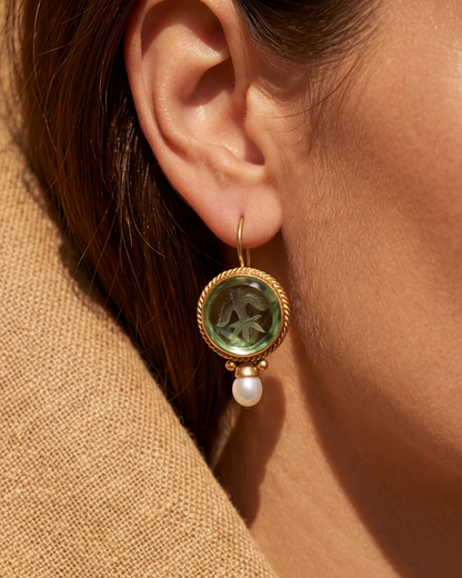 Sabine™ | Boucles d’Oreilles Détail Regard Attiré