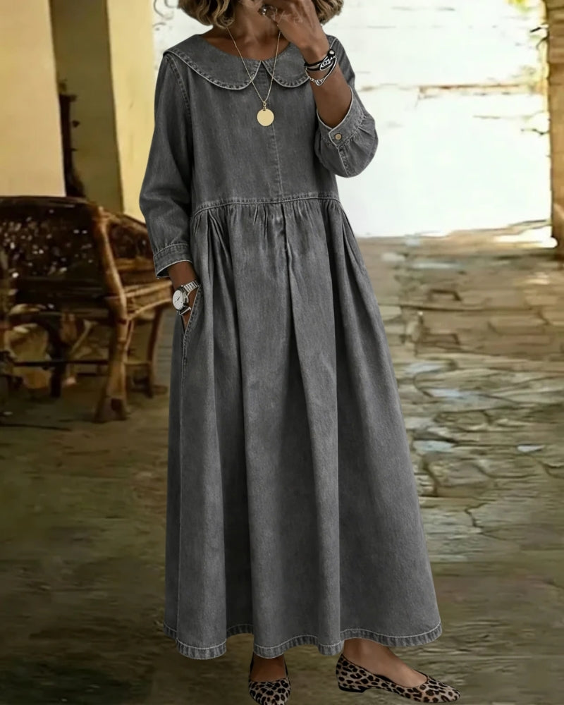 Alyndra™ | Denim Robe Ample Silhouette Flattée