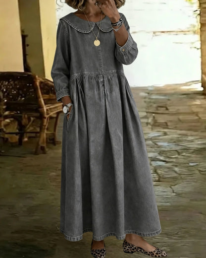 Alyndra™ | Denim Robe Ample Silhouette Flattée