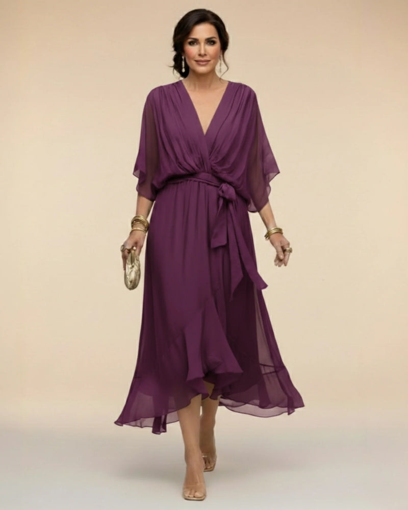 Camille | Robe Élégante à Décolleté en V