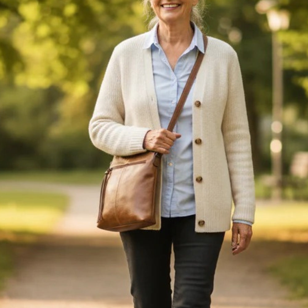 Lénaëlle™ | Sac en Cuir Carré