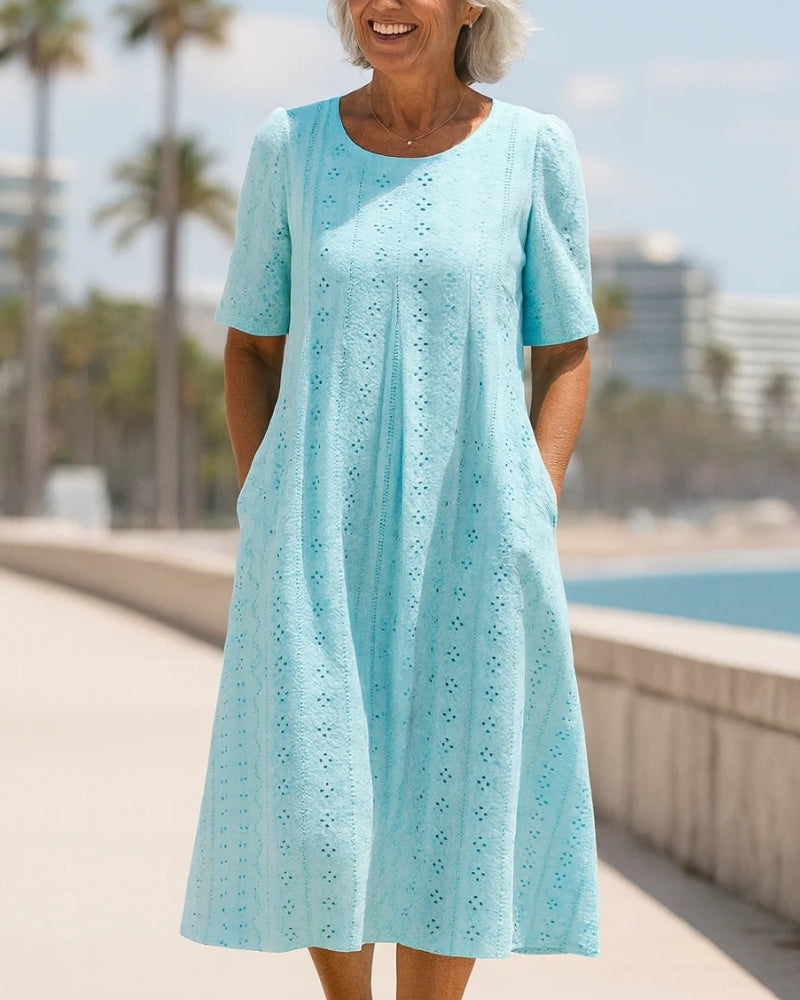 Lucie | Robe Midi Élégante et Confortable
