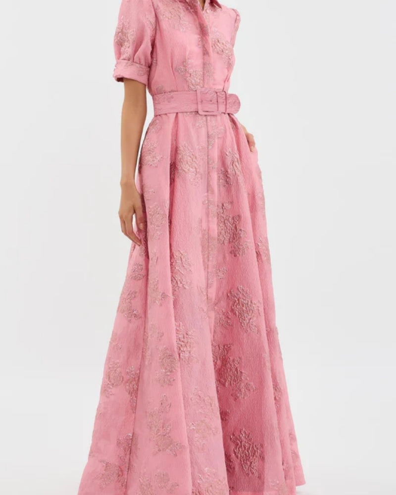 Anaëlle | Robe à Manches Courtes Bouffantes