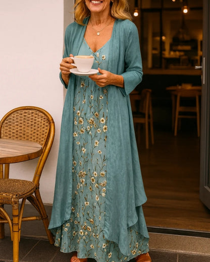 Pauline | Ensemble Maxi Deux Pièces Élégant