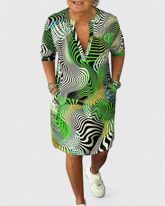 Calvessa™ | Robe Motif Abstrait