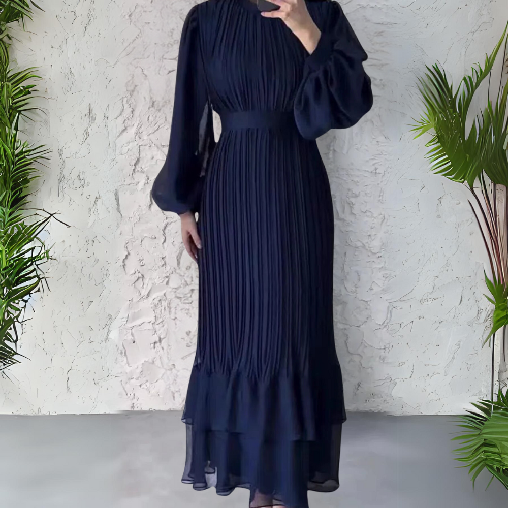 Seravelle™ | Robe Plissée Taille Marquée