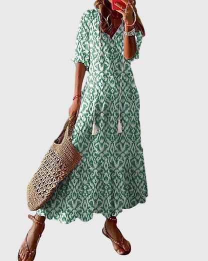 Inès | Robe Maxi Bohème Vintage