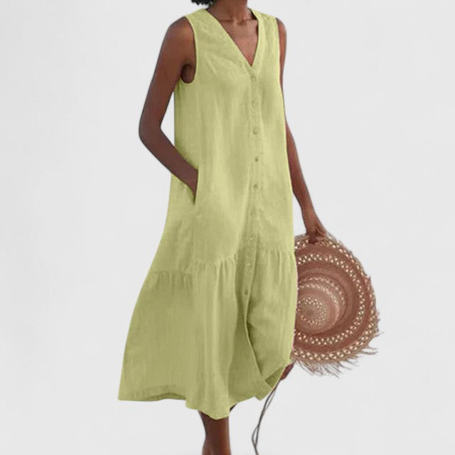Rosélia™ | Robe Sans Manches Poches