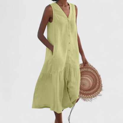 Rosélia™ | Robe Sans Manches Poches