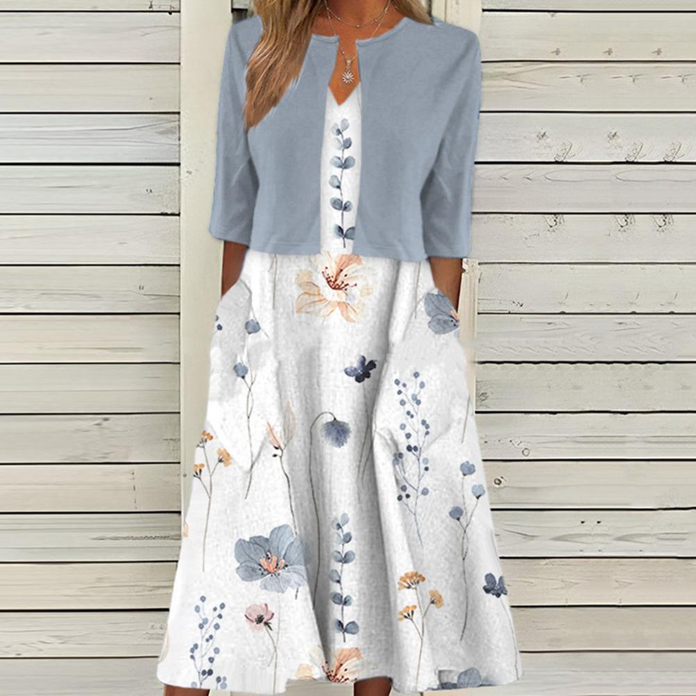Celivara™ | Robe Midi Florale