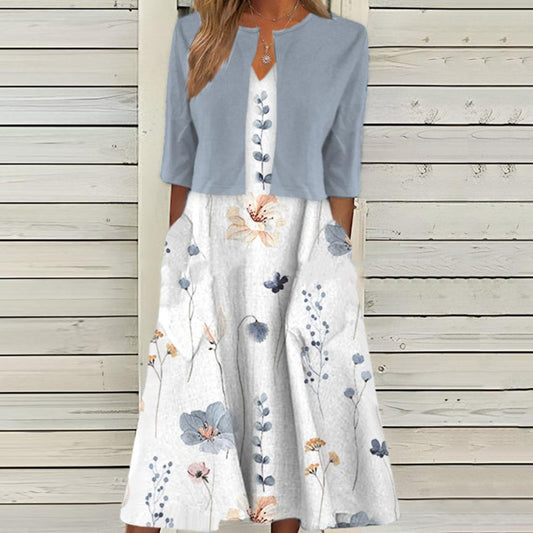 Celivara™ | Robe Midi Florale