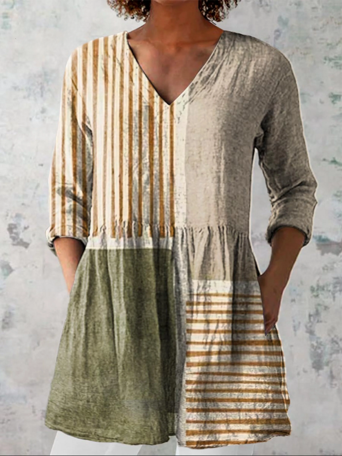 Camille | Blouse Longue à Col en V