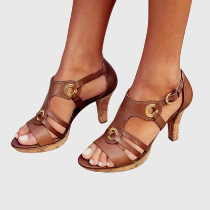 Manon™ | Sandales Boucles Métalliques Chic